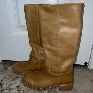 Steve Madden Riggs Banana Leather Boots- Size 9